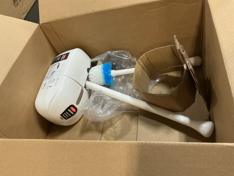 Condition photo showing As Is for OXO Good Grips Toilet Brush & Plunger Combo Set