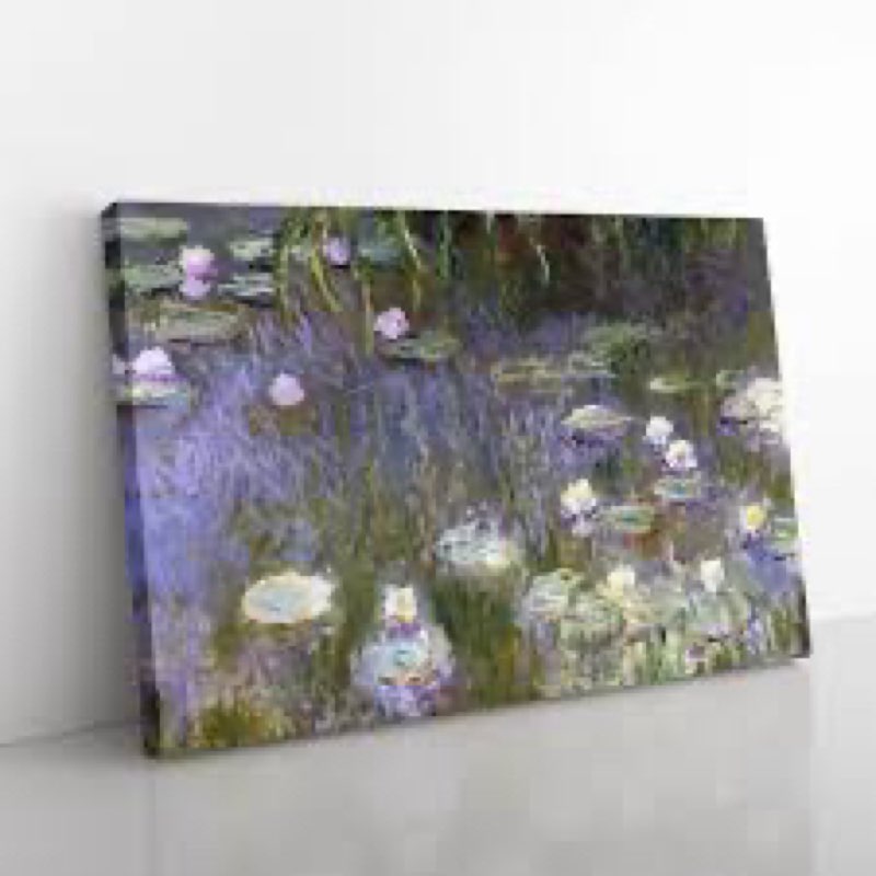 Water Lilies Lily Pond Vol.14 By Claude Monet Canvas Wall Art Print Framed Decor
