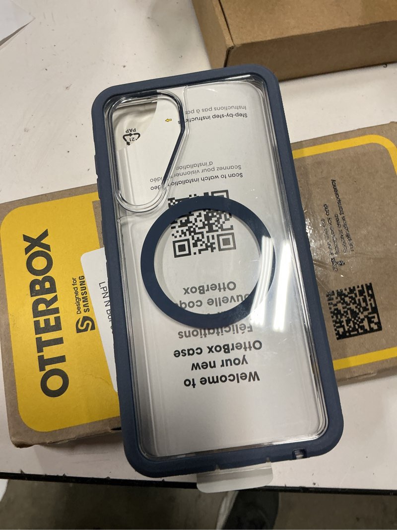 Condition photo showing As Is for otterbox samsung galaxy s26+ defender series pro xt case - baby blue clear, tough, rugged & durable samsung galaxy phone case with magnets s26+ baby blue clear