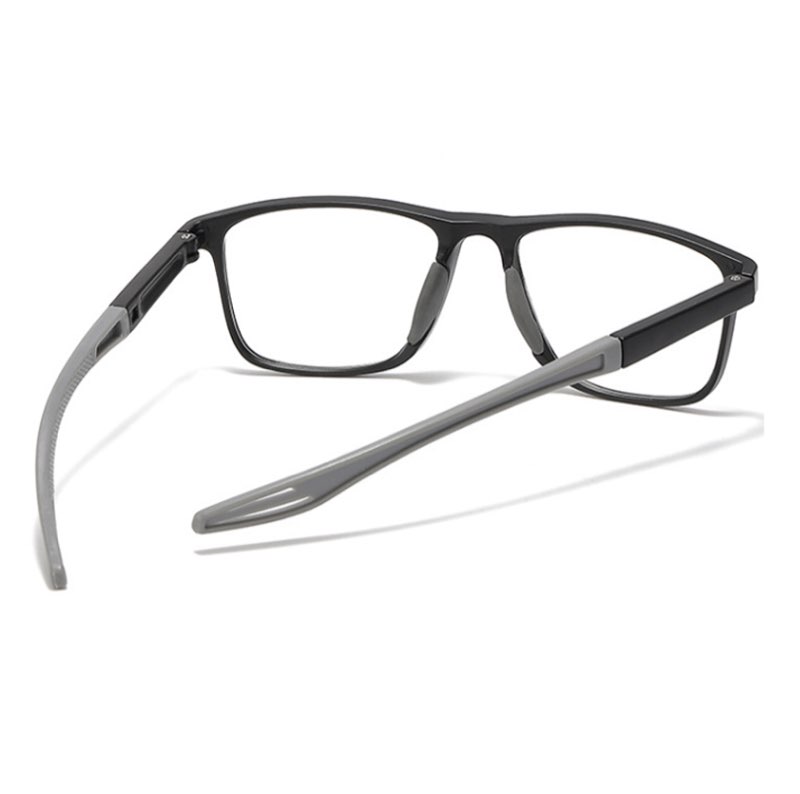 Men Square Anti Blue Light Photochromic Reading Glasses Outdoor Sunglasses