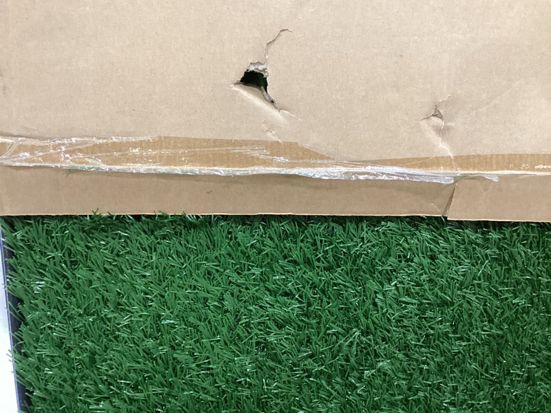 Condition photo showing Good Condition for Artificial Grass Puppy Pee Pad for Dogs and Small Pets - 20x25 Inch, Reusable 3-Layer Turf Pads for Dogs with Tray - Indoor and Outdoor Fake Grass Potty Pet Supplies by PETMAKER Medium 3-Layer System