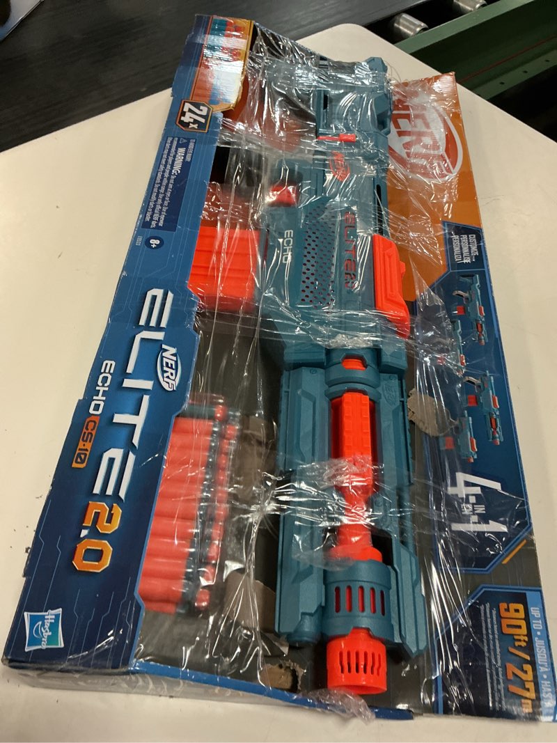 Condition photo showing As Is for nerf elite 2.0 echo cs-10 blaster