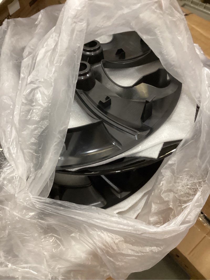 Condition photo showing Good Condition for 4-pack hubcaps fit for 2006-2011 honda civic; wheel rim covers compatible with 2013-2015 honda civic 15'' steel wheel (glossy black)