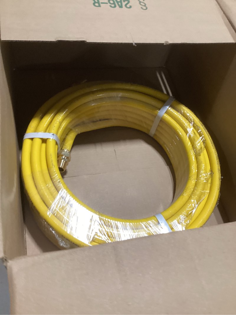 Condition photo showing Good Condition for 1/2'' 70ft corrugated stainless steel tubing csst tubing pipe kit with 2 male fittings anti-cracking used for construction heaters ng appliance propane equipment (70ft 1/2'')
