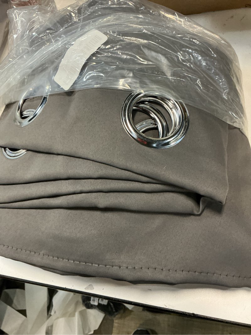 Condition photo showing Good Condition for nicetown blackout window curtains 72" l - grommet top room darkening thermal insulated vertical window drapes modern for flat/apartment (2 panels, 46 x 72 inch, grey) grey 46"w x 72"l (pack of 2)