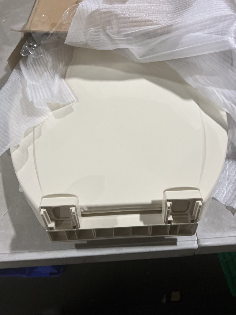 Condition photo showing Good Condition for bemis 7300slec slow close toilet seat, easy clean hinges and durable plastic seat, made in usa, elongated, biscuit elongated biscuit