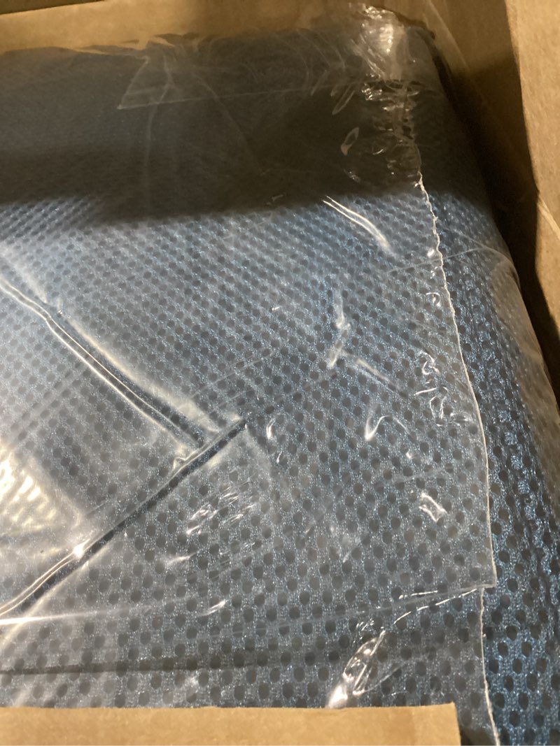 Condition photo showing Good Condition for YOUFI Extra Thick Large Seat Cushion -19 X 17.5 X 4 Inch Gel Memory Foam Cushion with Carry Handle Non Slip Bottom - Pain Relief Coccyx Cushion for Wheelchair Office Chair (Blue (1PACK)) Large(19''x17.5''x4'') Blue