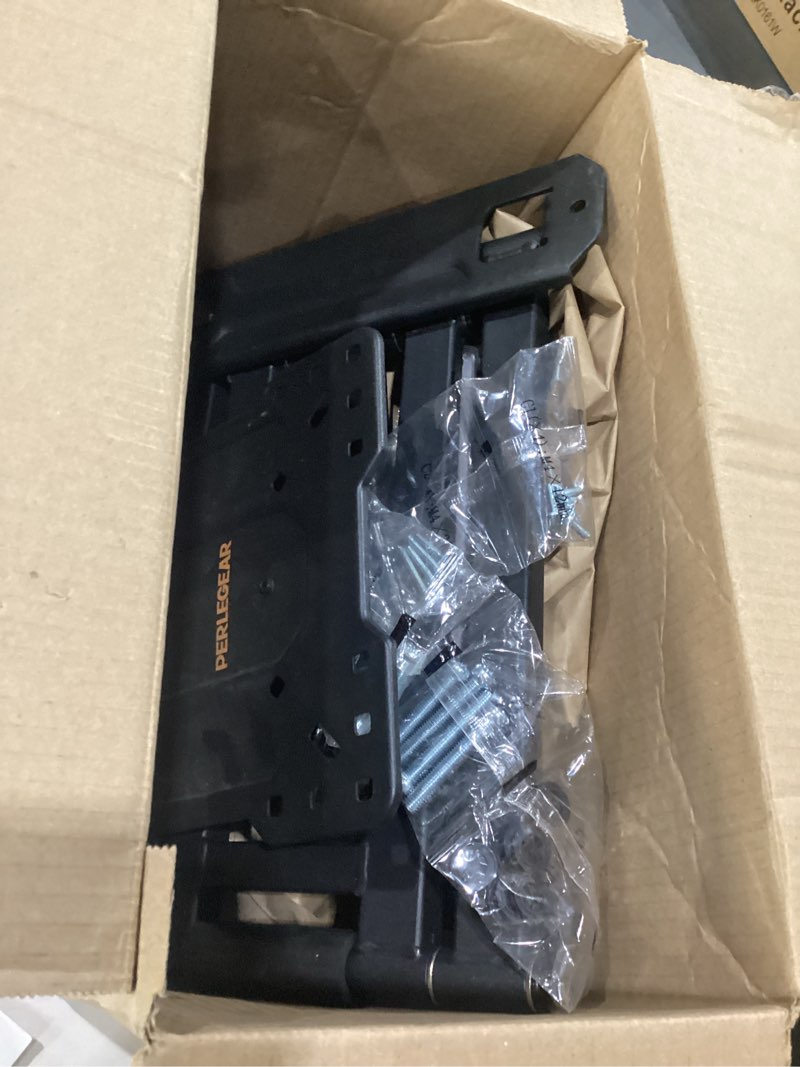 Condition photo showing As Is for perlegear long arm tv wall mount h tvs up to 100 lbs, corner tv mount bracket with, swivel, tilt articulating arms,, full motion wall mount pgmf26