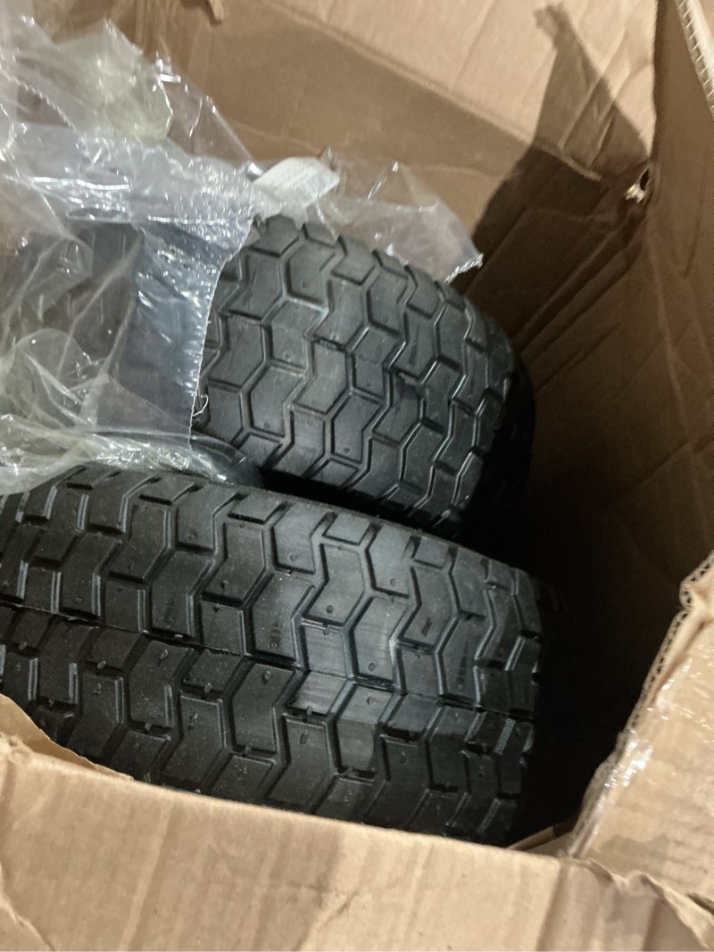 Condition photo showing Good Condition for 15x6.00-6 lawn mower tire and wheel front tire compatible with john deere craftsman husqvarna riding mowers lawn tractors
