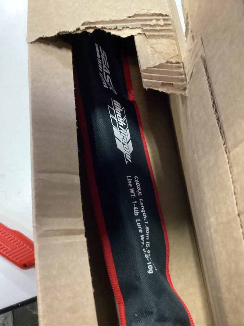 Condition photo showing Good Condition for SEASIR Black Arrow Ultralight Fishing Rod, BFS Spinning Rod Bait Finesse Casting Rod, 2 Piece Baitcaster Rod, 36T Carbon Fiber, Fuji O Ring, Portable Travel Rod for Bass Saltwater Freshwater Casting 1.8m