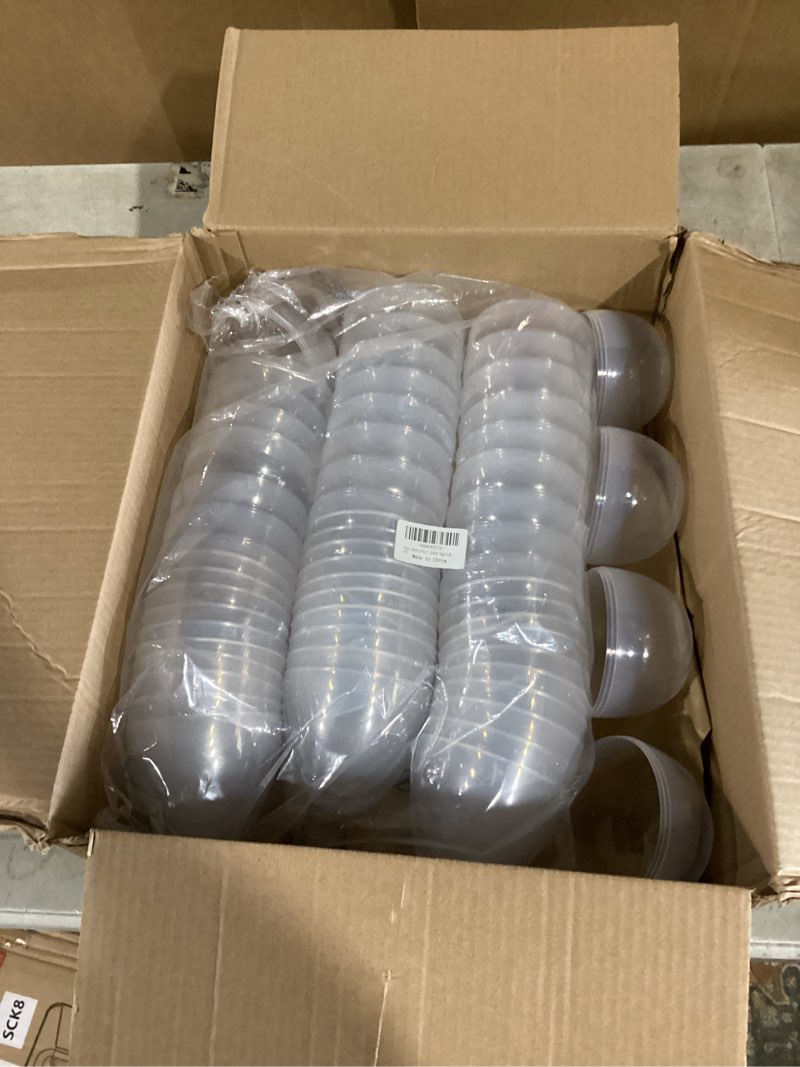 Condition photo showing Good Condition for 200 pack gumball vending machine capsules, 1.1 inch plastic containers for toys, prizes, themed party favors, for ages 3-14