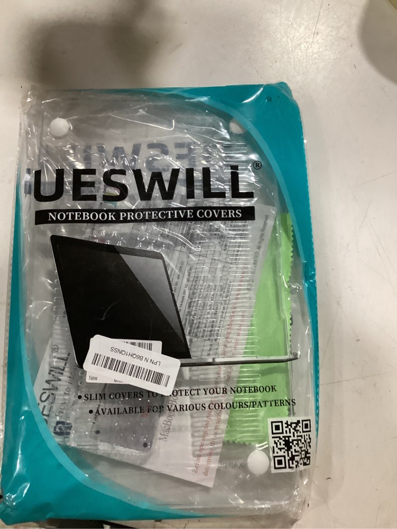 Condition photo showing New/Like New for ueswill compatible with macbook air 11 inch model a1370 a1465 glossy crystal clear transparent hard shell case cover, clear macbook air 11" crystal clear