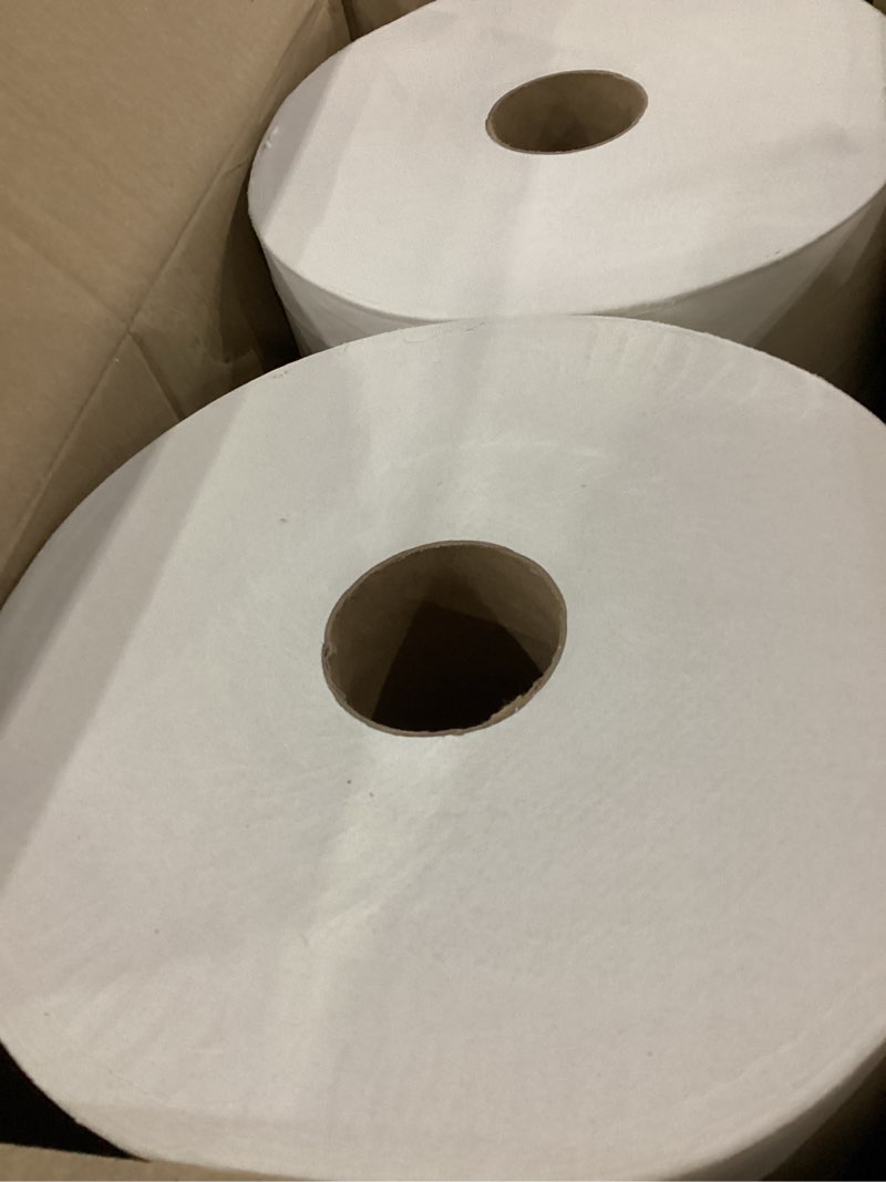 Condition photo showing New/Like New for Tork Jumbo Toilet Paper Roll White T1, Advanced, 2-ply, 6 x 1600 feet, 12021502, 6 Count (Pack of 1)