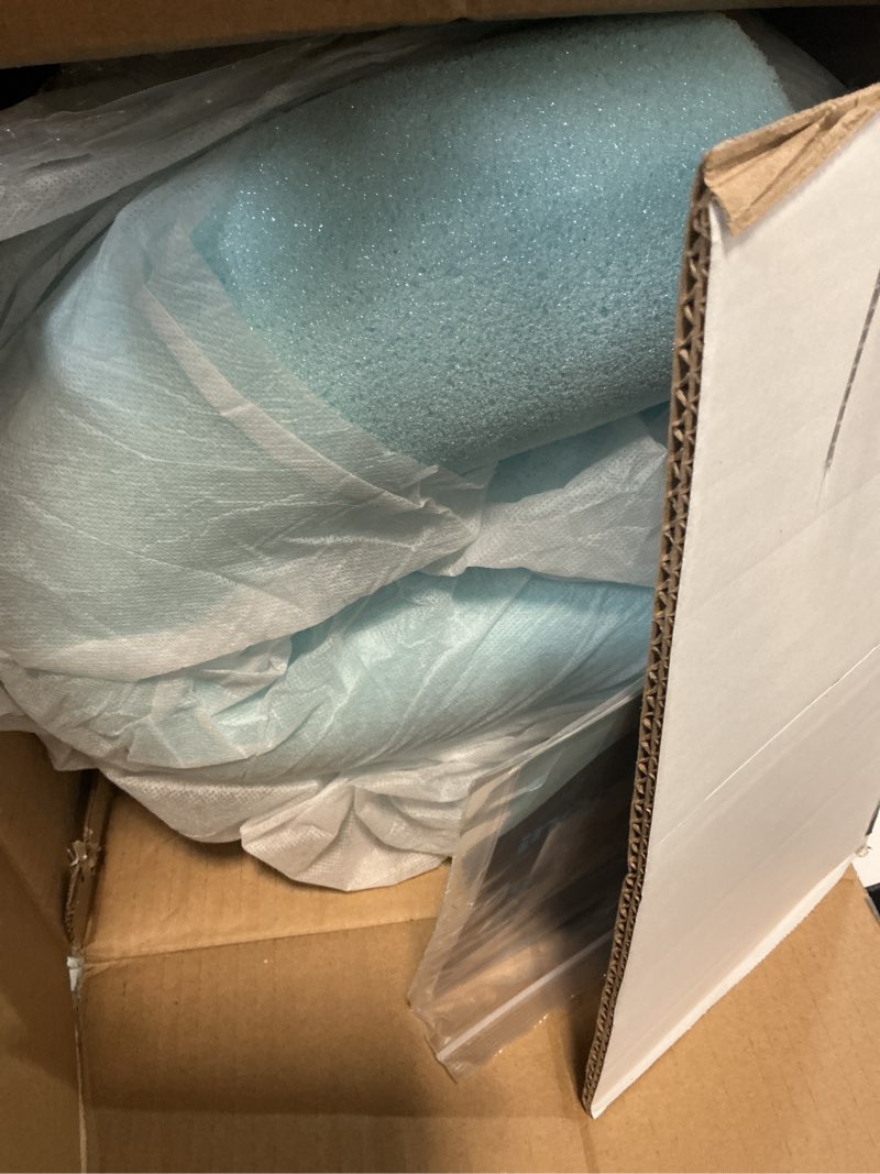 Condition photo showing New/Like New for linenspa memory foam mattress topper, queen size - 3 inch gel infused memory foam - plush feel - cooling and pressure relieving - certipur certified queen 3 inch classic gel