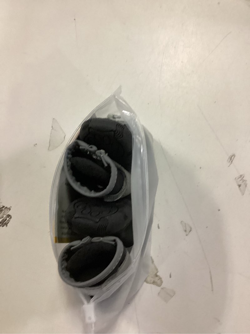 Condition photo showing Good Condition for QUMY Dog Shoes for Small Dogs, Puppy Dog Boots & Paw Protectors for Winter Snow Day, Summer Hot Pavement, Waterproof in Rain Weather, Ourdoor Hiking, Indoor Hardfloor with Skid-Resistant Sole Black 3 Black size 3: 1.70"x1.31"(L*W)