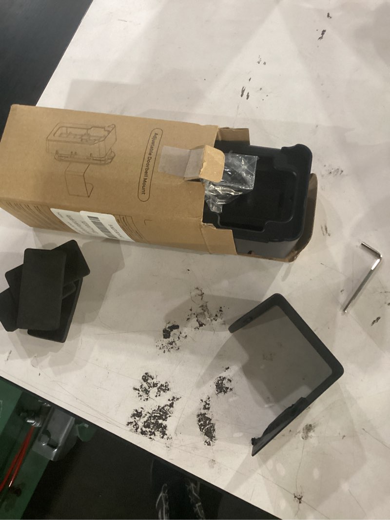 Condition photo showing Good Condition for video doorbell mount for ring/blink, nbbx 2025 upgrade doorbell camera mount with triple-direction adjustment design, no drill angle holder accessories for home apartment (black)