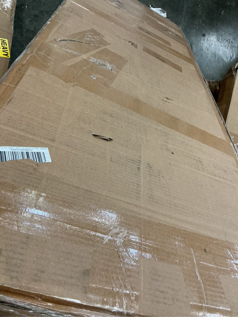 Condition photo showing Good Condition for novilla full size bed frame with adjustable headboard platform full bed frame with linen fabric upholstered headboard, no box spring needed, noise-free, wooden slats support, easy assembly, beige beige full