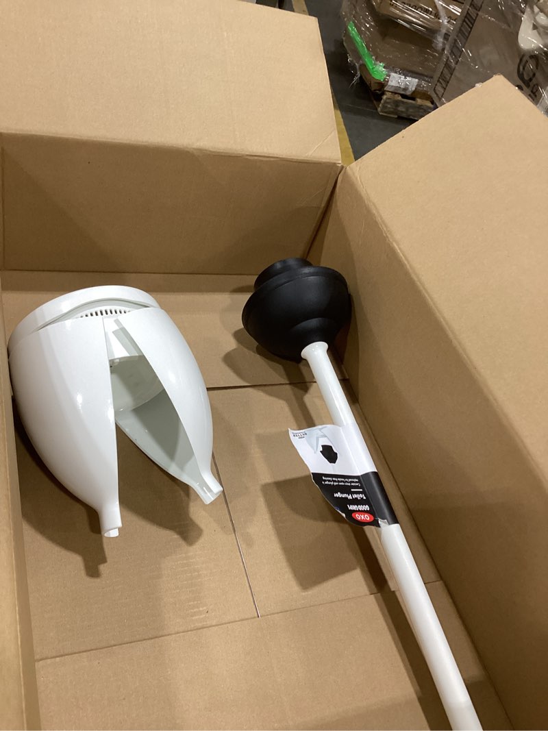 Condition photo showing As Is for oxo good grips toilet plunger