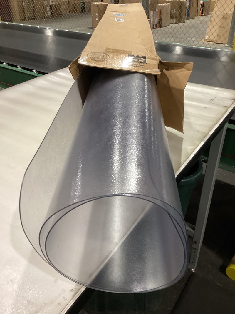 Condition photo showing New/Like New for Dimex 46"x 60" Clear Rectangle Office Chair Mat For Hard Floors (1532630), 46" X 60"