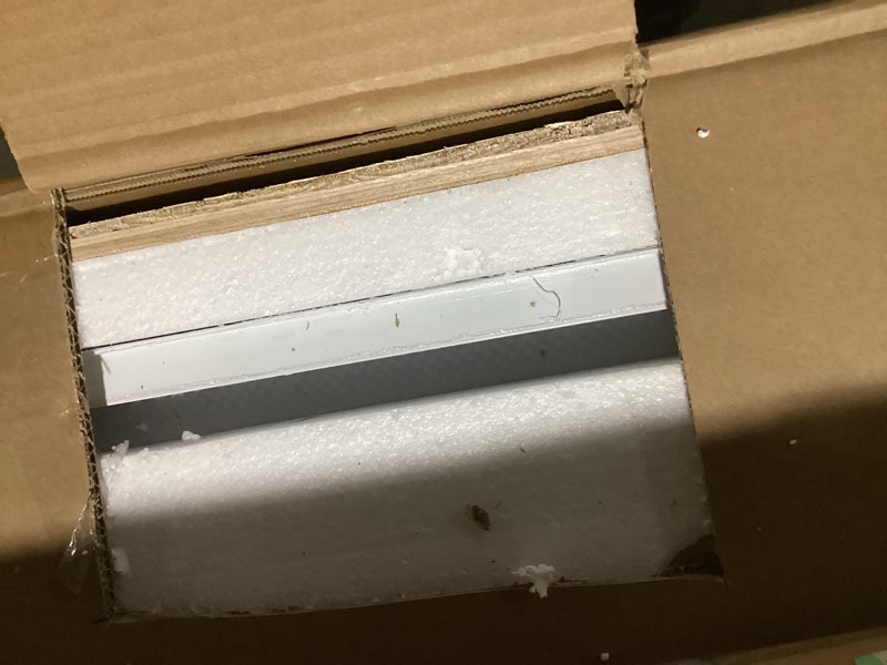 Condition photo showing Good Condition for JUBEST Mirror Closet Doors, 60''x80'' One Side Sliding Closet Door with Hardware Kit, Interior Steel Frame Bypass Sliding Door for Closet, Easy to Install