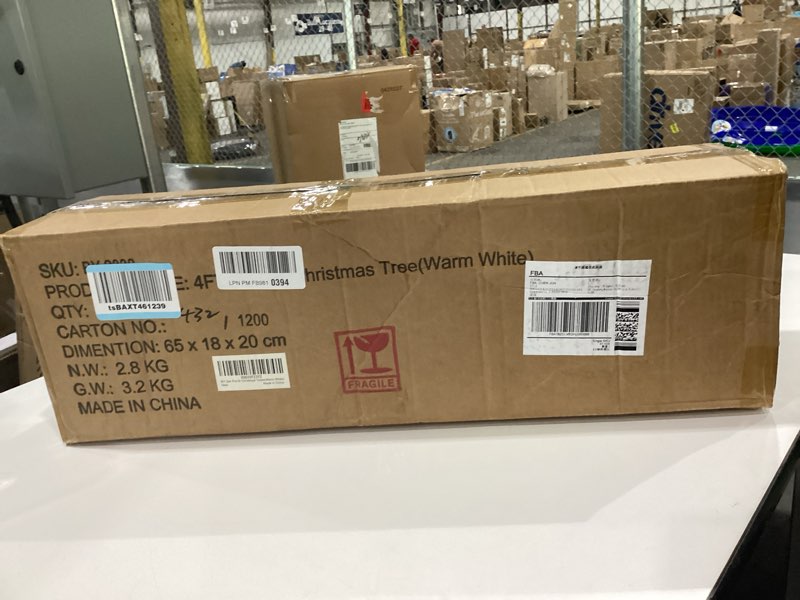 Condition photo showing New/Like New for Set of 2 Christmas Trees with Lights 4-FT Artificial Urn Potted Porch Christmas Tree Battery Powered with 8 Modes and Timer for Indoor Outdoor Christmas Trees-warm White