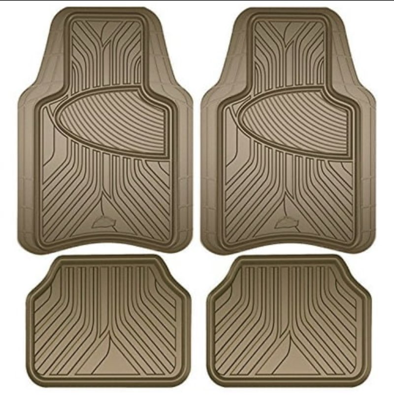 Armor All Tan Rubber Interior Floor Mat  4 Piece