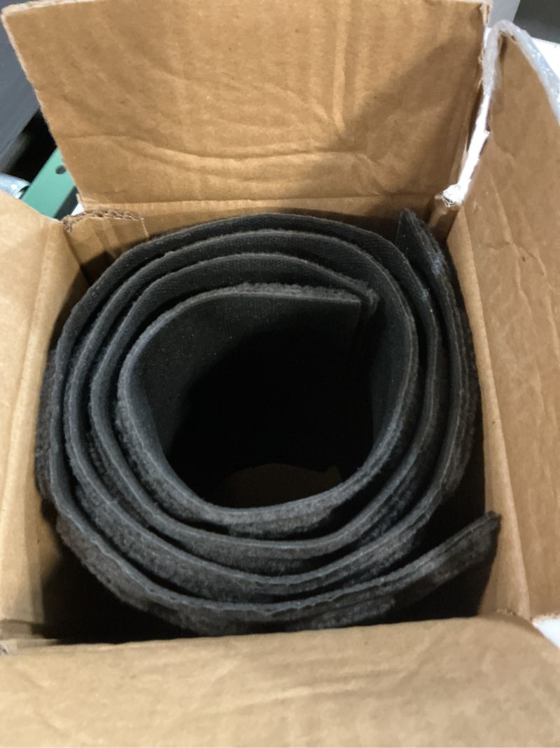 Condition photo showing Good Condition for aucuda 2pcs 8.5" x 30" stair treads outdoor for elders and dogs on wooden steps, non slip stair runner rug heat insulation rubber backing, gray stone staircase mat carpet for indoor grip farmhouse. 2 grey stone