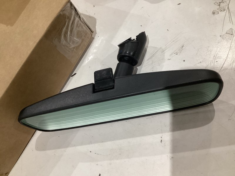 Condition photo showing As Is for 9.45inch interior rear view mirror, replacement for nissan rogue altima nv1500 nv2500 nv3500 frontier tiida sentra titan, replace 96321-2dr0-a103