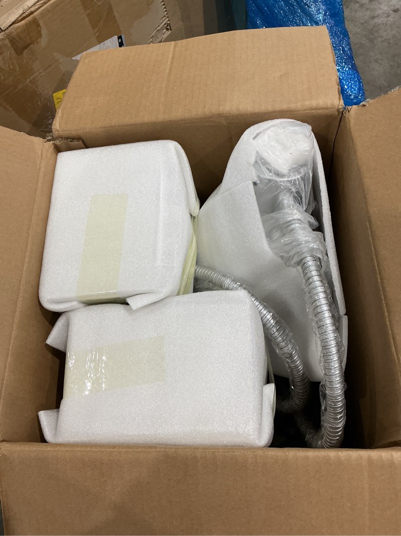 Condition photo showing Good Condition for food heat lamp: [rapid-heating bulbs included] [steady heating] commercial food warmer lamp, electric heat lamp for food catering food warming lamp for buffet parties (painted silver, 32\" (2-head)) painted silver 32\" (2-head)