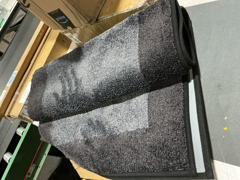 Condition photo showing Good Condition for machine washable kitchen rug 24" x 36", non slip kitchen mat for floor, absorbent entrance throw rug for bedroom, hallway, bathroom, door 24" x 36" beige