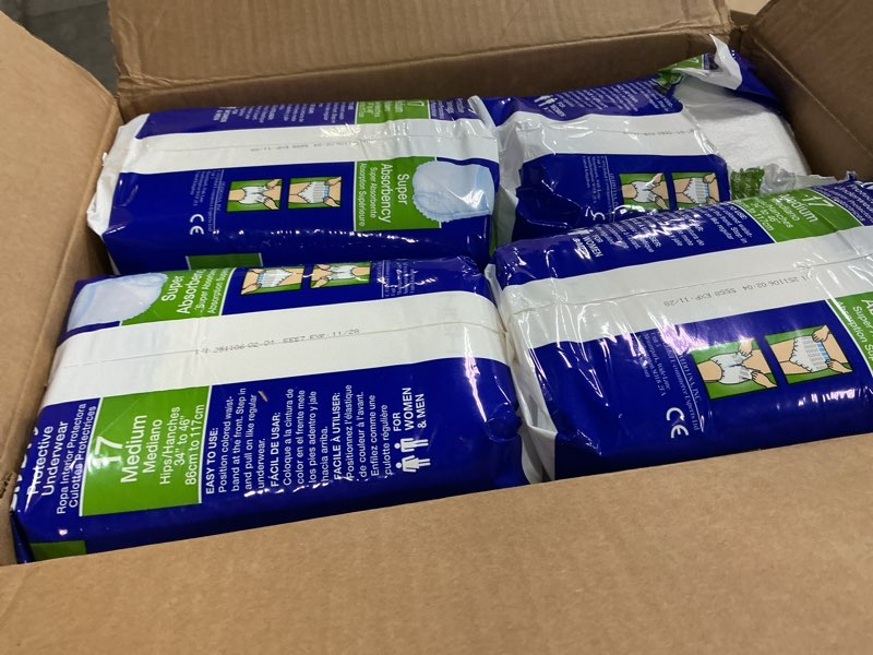 Condition photo showing New/Like New for LivDry Adult M Incontinence Underwear, Overnight Comfort Absorbency, Leak Protection, Medium,  Medium ( 68 Count)