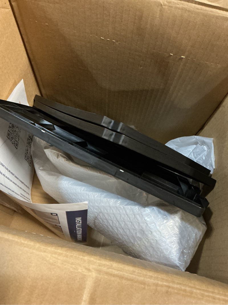 Condition photo showing As Is for KHNR 3-Tiers Slim Bathroom Storage Cabinet, Foldable Storage Cabinets,Narrow Bathroom Storage,Movable Bathroom Storage Organizer for Small Spaces,Bathroom,Kitchen,Laundry,Black Black 3-Tiers (missing most parts)