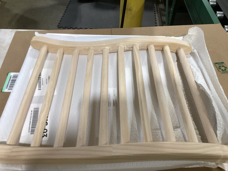 Condition photo showing As Is for Sauna Backrest Infrared Natural Wooden Hemlock, S-Shape Support, 15.5"(W) x 20.5"(H) 15.5"w Backrest