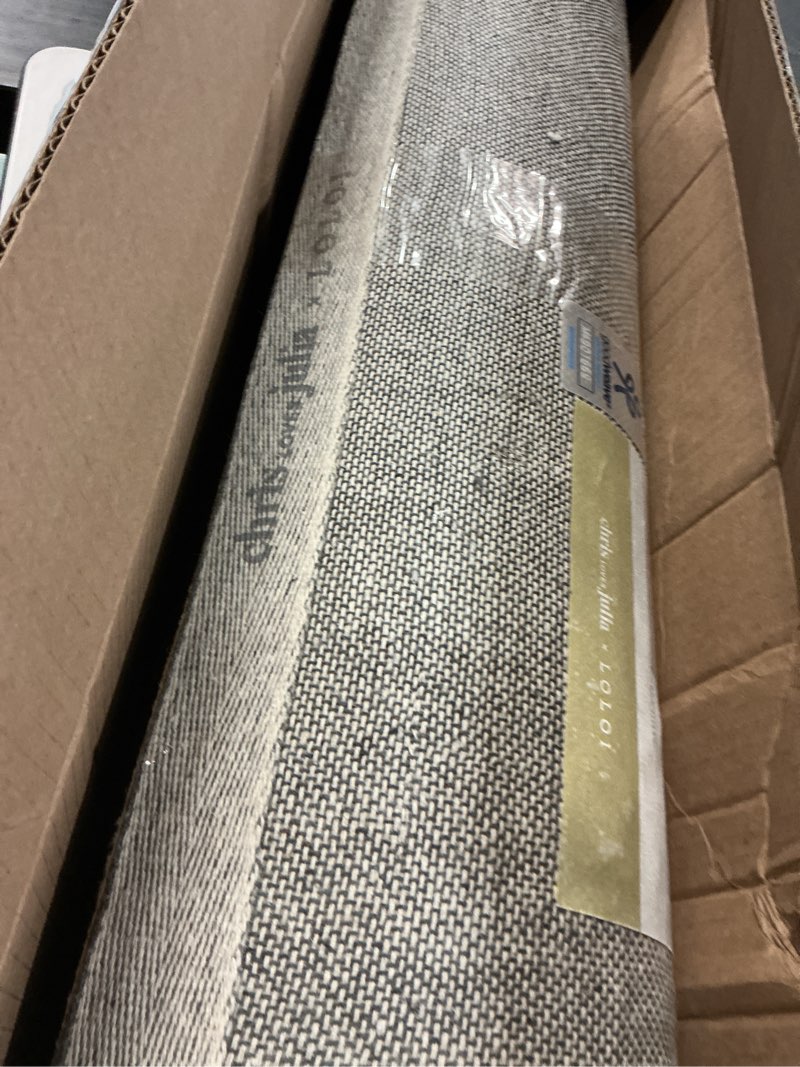 Condition photo showing Good Condition for loloi chris loves julia francis collection fra-02 cream/black 2'-3" x 3'-9" accent rug cream / black 2'3" x 3'9" (rectangular) geometric