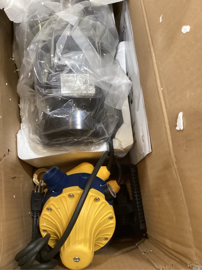 Condition photo showing As Is for 1/2 hp shallow well pump 120 volt ac water pump garden hose pump for lawn sprinkler irrigation household water pump