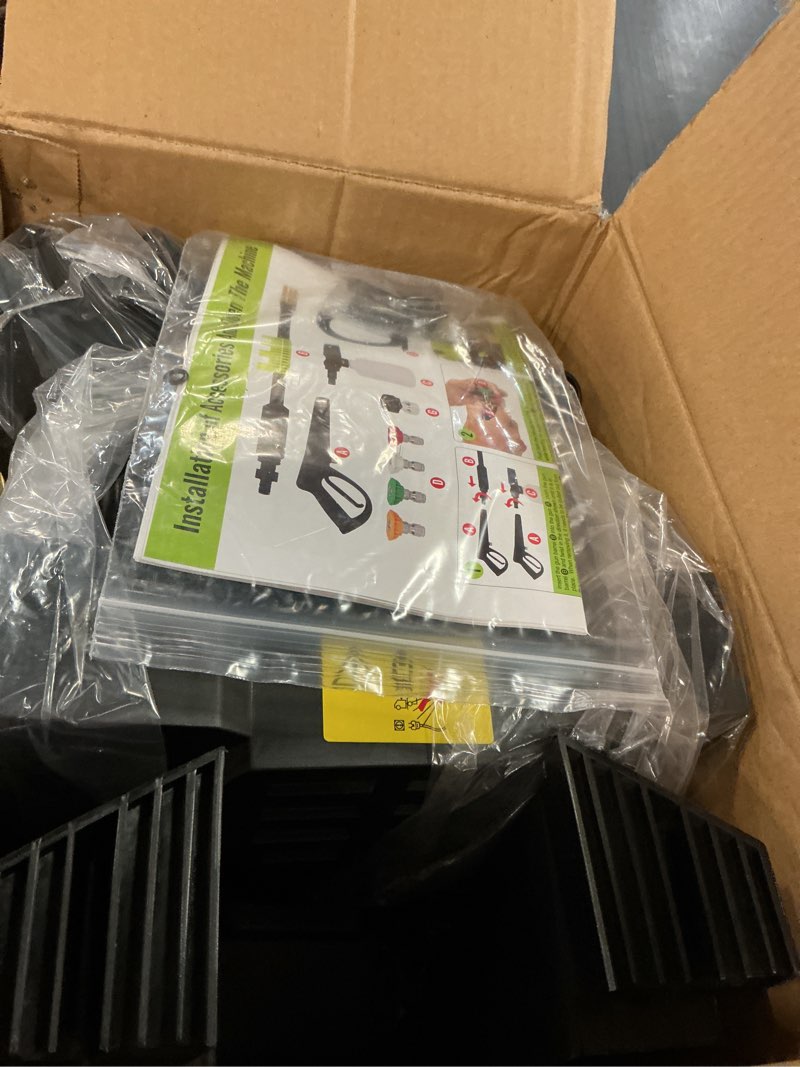 Condition photo showing Good Condition for Pressure Washer, Washer with 4 Quick Connect Nozzles, Pressure Cleaning Machine with Foam Cannon for Cars/Fences/Driveways/Patios/Home Cleaning