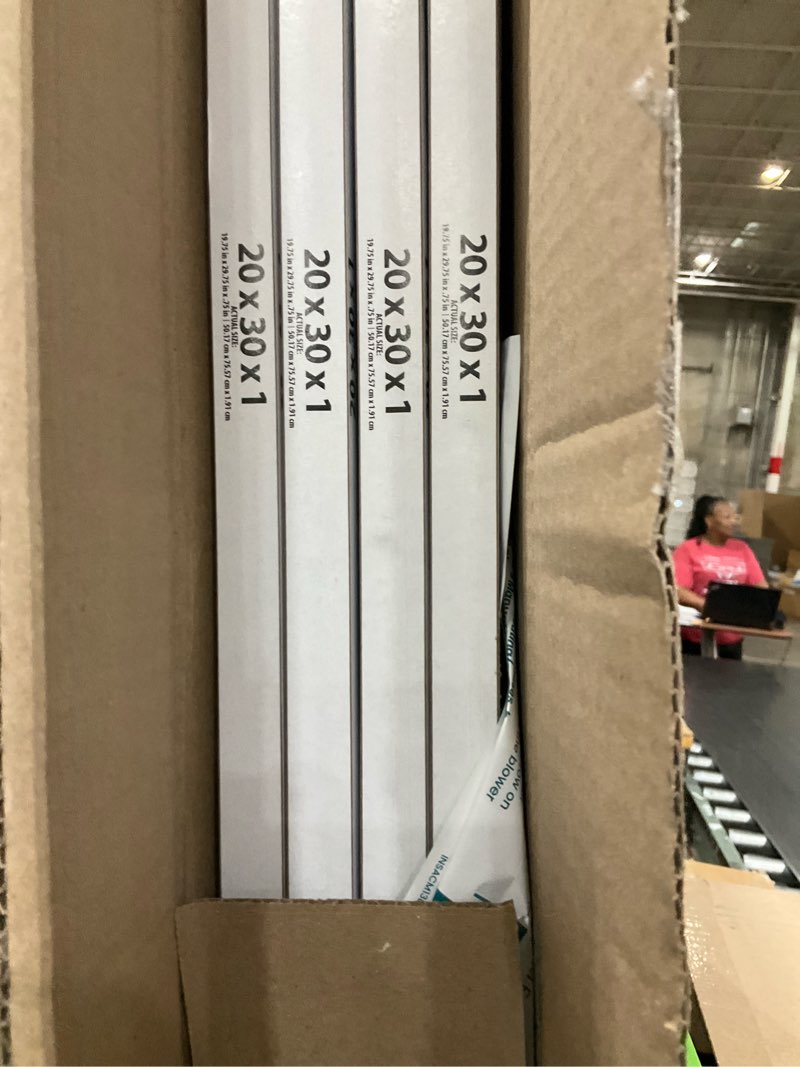 Condition photo showing Good Condition for 4 pack 20x30x1 air filters
