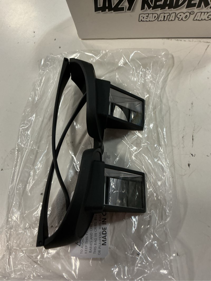 Condition photo showing Good Condition for soogree lazy glasses, horizontal prism glasses,lazy spectacles for bedridden laying dowd reading and watching tv in bed basic model medium-black clear