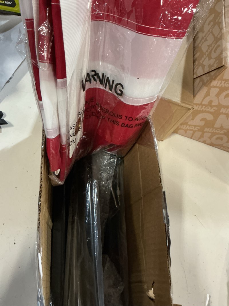 Condition photo showing Good Condition for barcetine american flag with pole - includes 5ft heavy duty flag pole holder for outside house,3x5 embroidered us flag and wall mount bracket,tangle free flagpoles kit for porch,garage,outdoor 5ft(with 3x5 flag) black