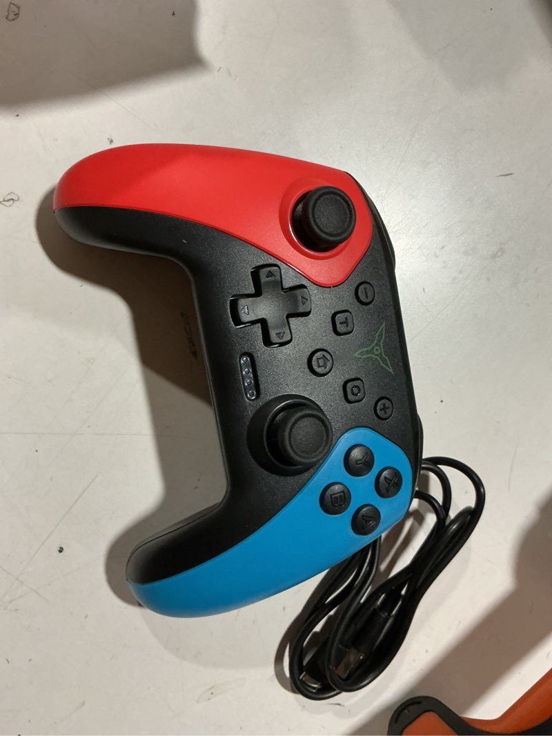 Condition photo showing Good Condition for Wireless Switch Controller for Nintendo Switch/Switch 2/Lite/OLED Controller, Switch Controller with a Mouse Touch Feeling on Back Buttons, Extra Switch Pro Controller with Wake-up,Programmable, Turbo Function Red+Blue