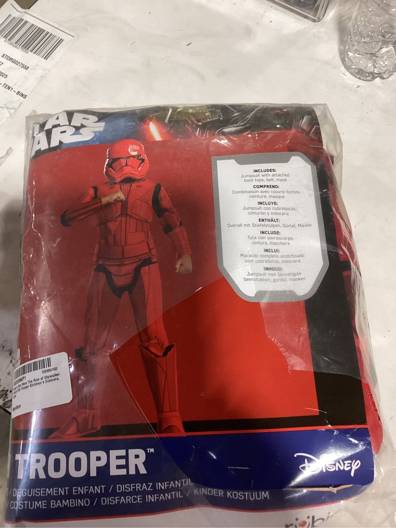 Condition photo showing Good Condition for Rubie's Star Wars Rise of The Skywalker Deluxe Sith Trooper Children's Costume Medium