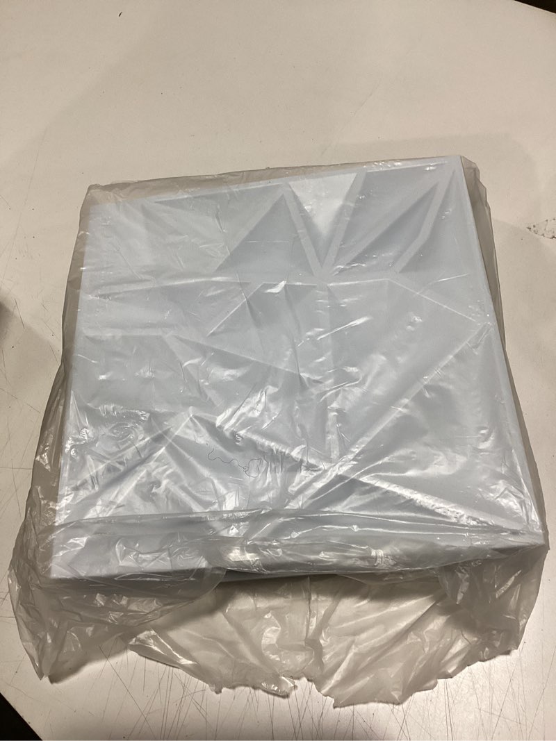 Condition photo showing Good Condition for art3d 33-pack 3d wall panels - diamond textured feature paneling for gaming, living room, tv wall - 12 x 12 inch silver 12x12 inch 33 pcs ?silver