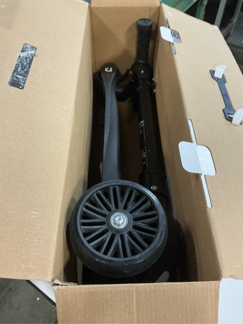 Condition photo showing item condition for Jetson 3-Wheel Light-Up Kick Scooter, Lights on Stem & Wheels, Height Adjustable Handlebar, Rear Brake, Foldable, Ages 3+ Jupiter Mini Black Scooter