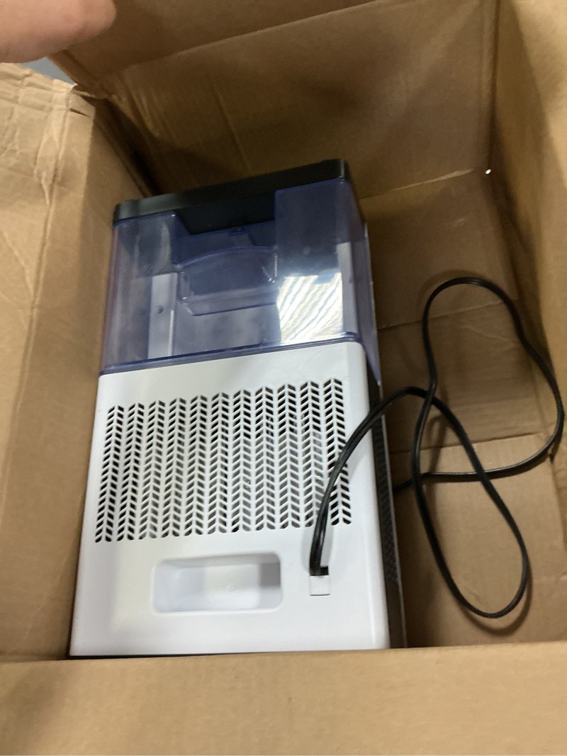 Condition photo showing As Is for Dehumidifier, 95 OZ Water Tank Dehumidifiers for Home, 1000 sq. ft. Dehumidifier for Basement Bathroom Bedroom with Auto Shut Off, 7 Colors LED Light, Quiet Dehumidifiers with Sleep Mode, White