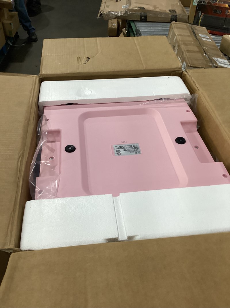 Condition photo showing As Is for htvront auto heat press machine for t shirts - heat press 15x15 with auto release - heats up fast & heat evenly, professional heat press machines for htv, sublimation, heat transfer projects pink