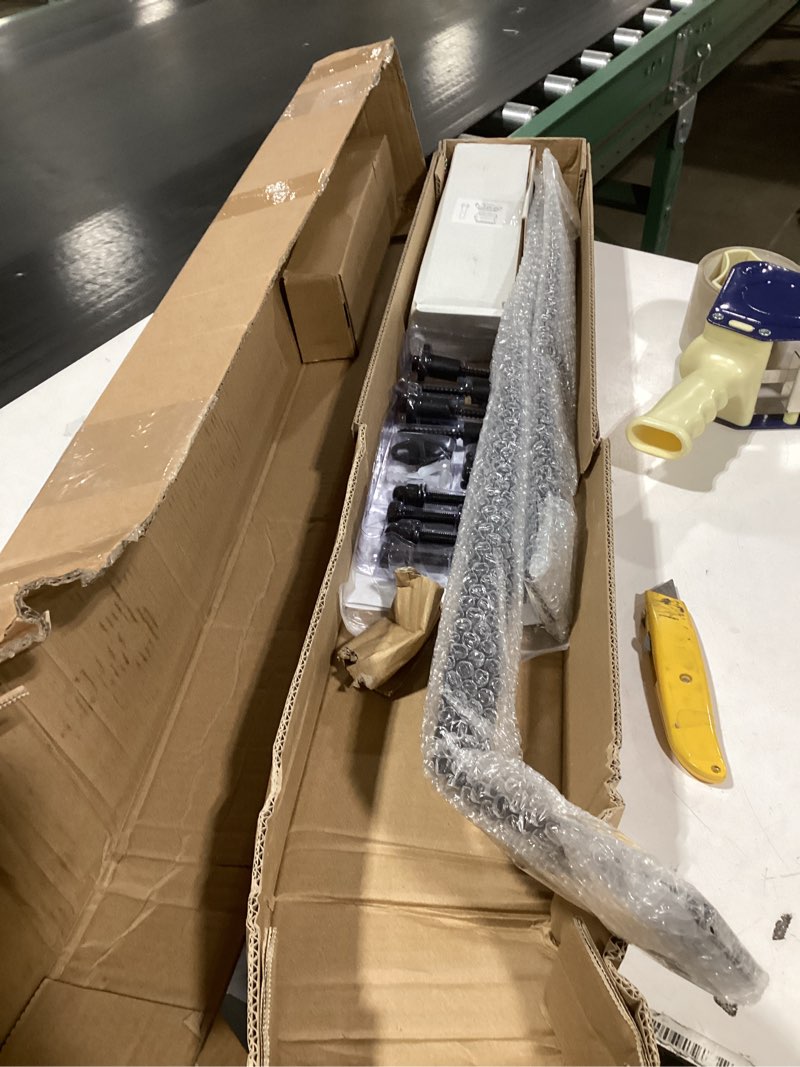 Condition photo showing Good Condition for SMARTSTANDARD 5FT Sliding Barn Door Hardware Whole Kit (Include 5ft Track Kit & Pull Handle Set & Floor Guide), Smoothly and Quietly, Easy to Install, Fit 30" Wide Door Panel (J Shape) 5 Feet