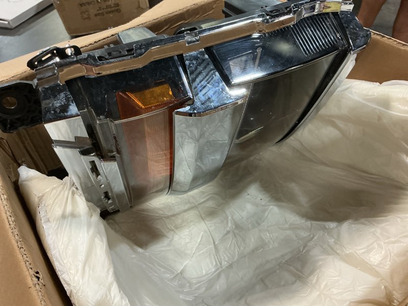 Condition photo showing Good Condition for headlight assembly compatible with chevy silverado 1500 2016 2017 2018 (only for hid/xenon model) factory replacement head light lamp chrome housing left driver side
