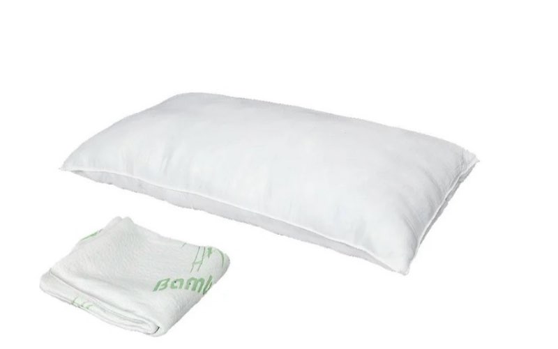 GoDecor Firm Memory Foam Pillow Hypoallergenic Bed Pillow with Washable Bamboo Fiber Pillowcase King/Single Size