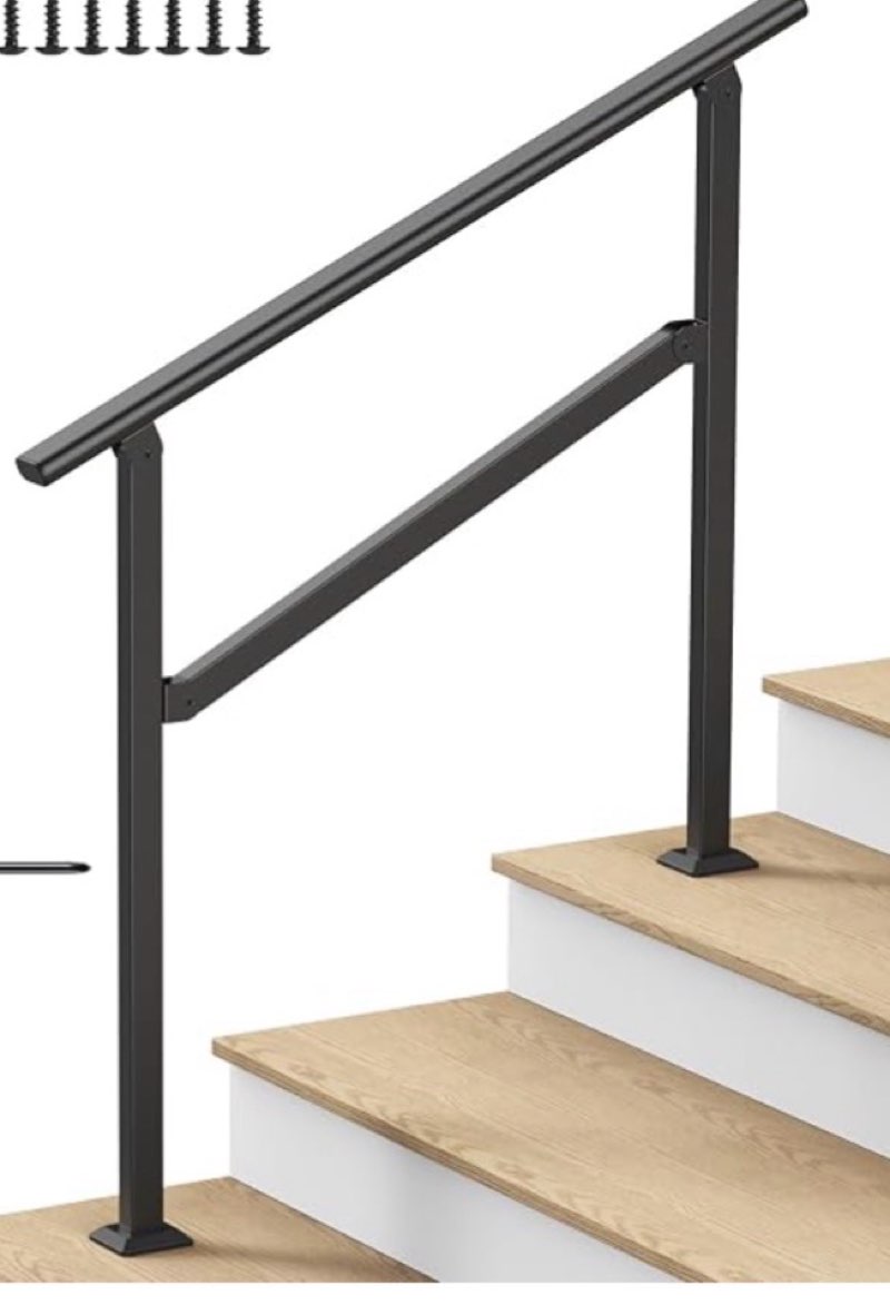 Hand Rails for Outdoor Steps 2-5 Steps Wrought Iron Handrails