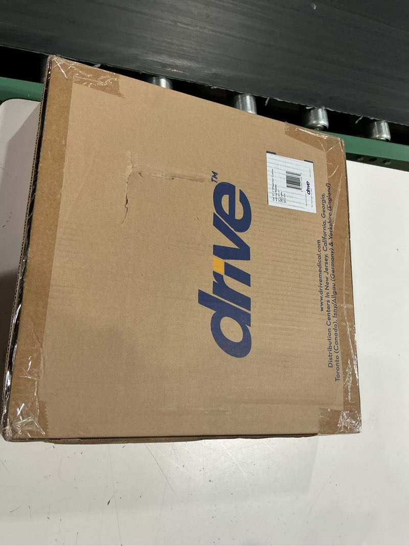 Condition photo showing New/Like New for drive medical 14891 skin protection gel "e" wheelchair seat cushion, 16 x 16 x 3 inch, 16x16x3 inch (pack of 1)